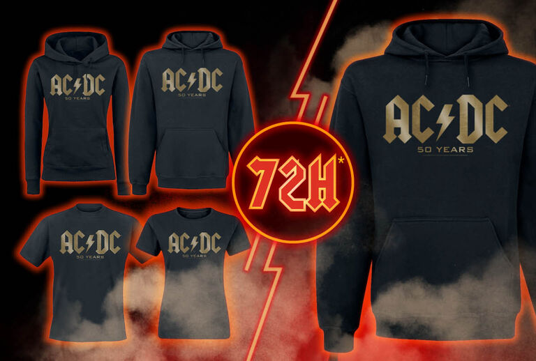 50 Årsjubileum Gikdeb Album & Eksklusie 72 timers T-skjorter! / 72t / Forhåndsbestill AC/DCs 50 årsjubileums Golden Albums & Eksklusivt 72 timer tilgjengelige T-skjorter nå! / Vær rask!