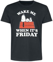 Snoopy - Wake Me When It’s Friday, Peanuts, T-skjorte