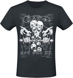 T-skjorte med stort front print, Gothicana by EMP, T-skjorte