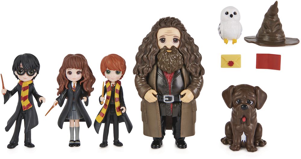 Wizarding World - Minifigurer gavesett med Harry, Hermione, Ron og Hagrid