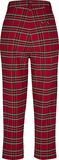 Ladies High Waist Checker Cropped Pants