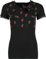 Bow On Cherries Shirt, Pussy Deluxe, T-skjorte