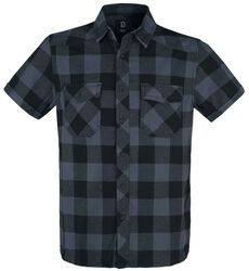 Half-Sleeve Rutete Skjorte, Brandit, Kortermet skjorte
