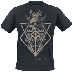 Skull, In Flames, T-skjorte