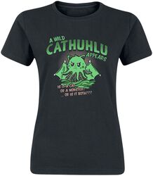 A Wild Cathuhlu Appears, Tierisch, T-skjorte