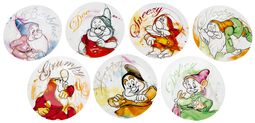 7 dverger - tallerkensett, Snow White and the Seven Dwarfs, Tallerken