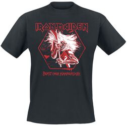 Hexagon Crop Red, Iron Maiden, T-skjorte