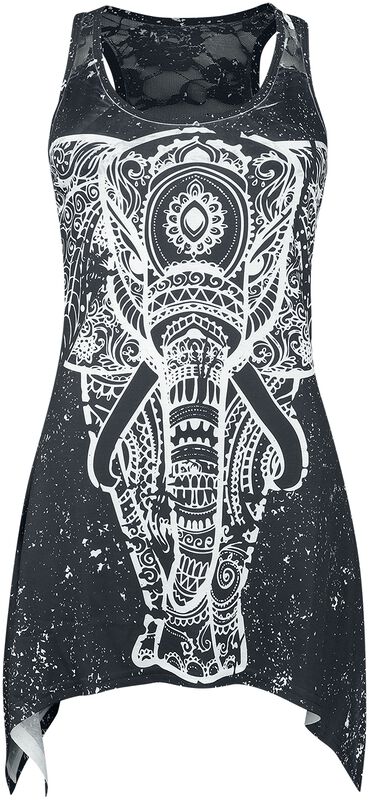 Spiritual elephant panel vest