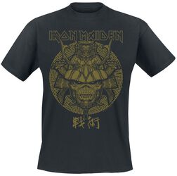 Samurai Eddie Gold Graphic, Iron Maiden, T-skjorte