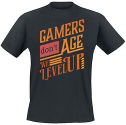 Gamers Don't Age - We Level Up, Fun Shirt, T-skjorte