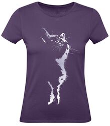Cat Silhouette, Tierisch, T-skjorte