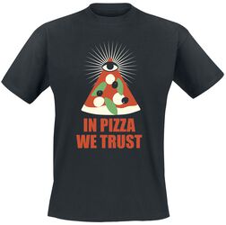 In pizza we trust, Food, T-skjorte