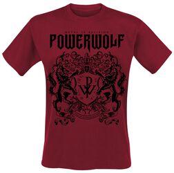 Logo (red), Powerwolf, T-skjorte