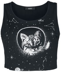 Space Kitty Cropped Topp, Banned, Topp