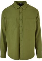 Solid flannel skjorte, Urban Classics, Langermet skjorte