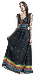 Megan Fiesta Maxi Dress, Voodoo Vixen, Lang kjole