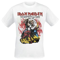 Stylised Dancing Flames, Iron Maiden, T-skjorte
