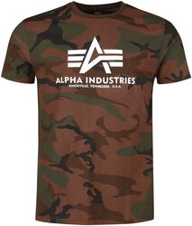 BASIC CAMO T-SKJORTE, Alpha Industries, T-skjorte