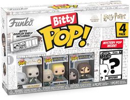 Voldemort, Draco, Bellatrix + Mystery Figure (Bitty Pop! 4 Pack) vinyl figurines, Harry Potter, Funko Bitty Pop!