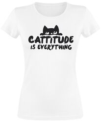 Cattitude is everything, Tierisch, T-skjorte