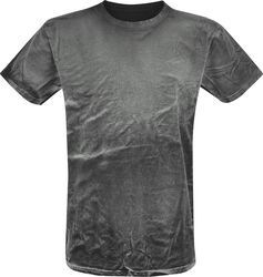 Spray Washed Black Shirt, Outer Vision, T-skjorte