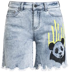 Shorts med Panda Bjørn Print, RED by EMP, Shorts