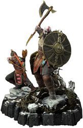 Kratos and Atreus - The Valkyrie Armor Sett, God Of War, Statue
