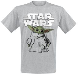 The Mandalorian - Grogu - Sketch, Star Wars, T-skjorte