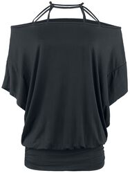 Lang Bat-Wing Topp, Black Premium by EMP, T-skjorte