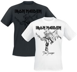 Trooper - Doppelpack, Iron Maiden, T-skjorte