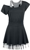 Net Lace Dress, Black Premium by EMP, Kort kjole