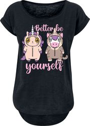 Unicorn - Cat - Better Be Yourself, Tierisch, T-skjorte
