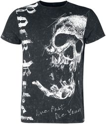 T-skjorte med vasket look, Rock Rebel by EMP, T-skjorte
