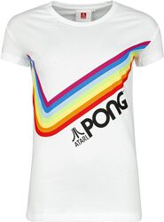 Pong - Pride regnbue, Atari, T-skjorte