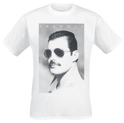 Freddie Mercury - Sunglasses, Queen, T-skjorte