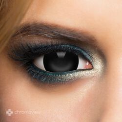 Chromaview Mini Sclera Black Daily Disposable Contact Lenses, Chromaview, Motekontaktlinser