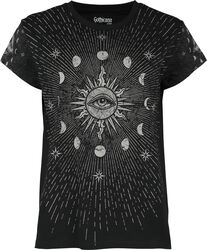 Moon, Sun and Star T-Shirt, Gothicana by EMP, T-skjorte