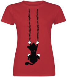 Slipping Cat, Tierisch, T-skjorte