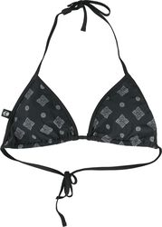 Bikini Top With Celtic Prints, Black Premium by EMP, Bikinitopp