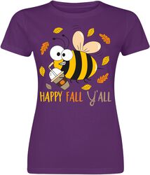Happy fall y’all, Tierisch, T-skjorte