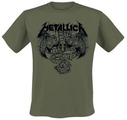 Roam Blast Olive, Metallica, T-skjorte