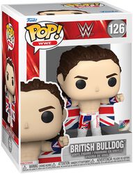 British Bulldog vinyl figurine no. 126, WWE, Funko Pop!