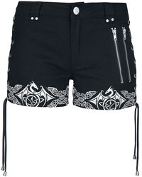 Gothicana X Anne Stokes - Shorts, Gothicana by EMP, Shorts
