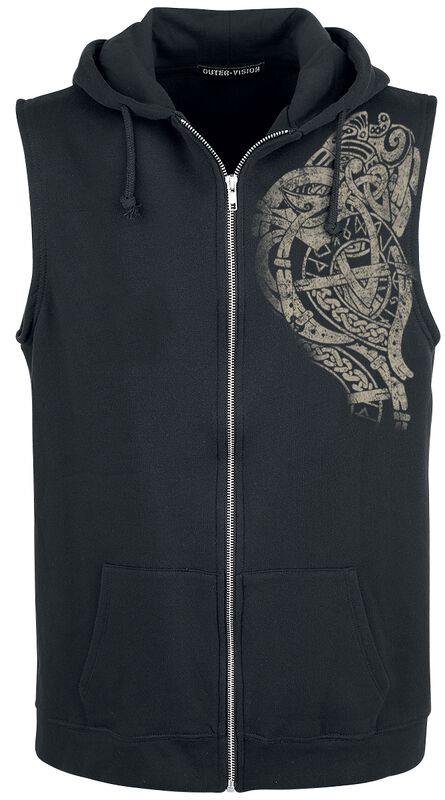 Ursus tattoo genser fabric sleeveless hoodie