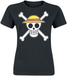 Skull, One Piece, T-skjorte