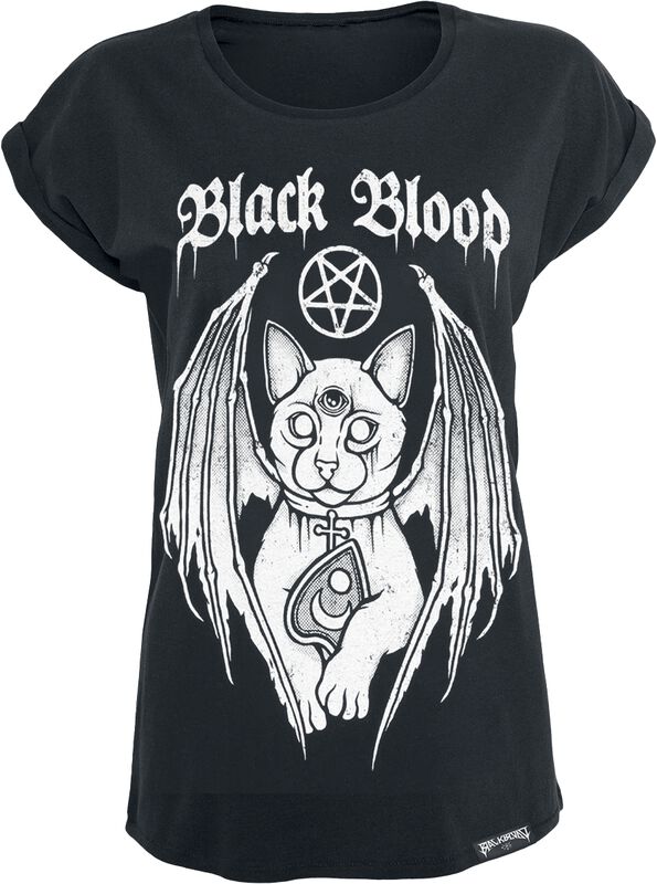 T-Skjorte med Demonic Cat