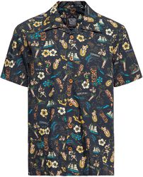 Tropical Hawaiian-style skjorte deluxe, King Kerosin, Kortermet skjorte