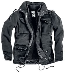 Army Field Jacket, Black Premium by EMP, Vinterjakke