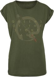 In Times New Roman - Snake Logo, Queens Of The Stone Age, T-skjorte