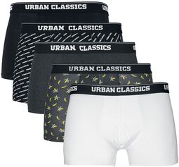 Boxer Shorts 5-Pack, Urban Classics, Sett med boksershortser